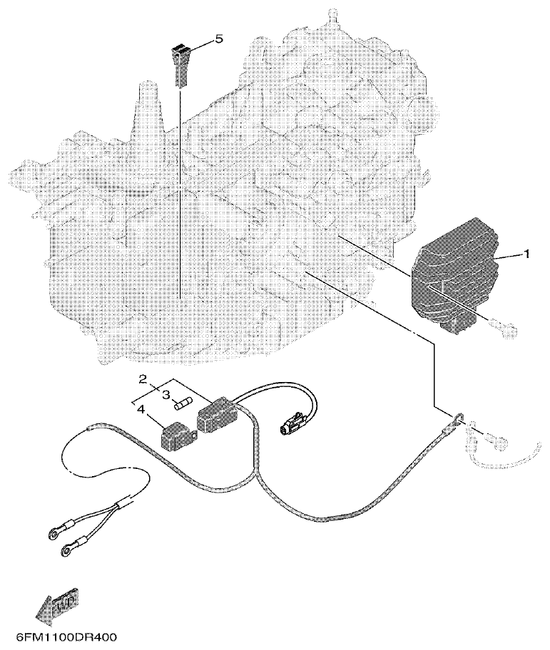 Yamaha F25G OPTIONAL PARTS 2 parts diagram